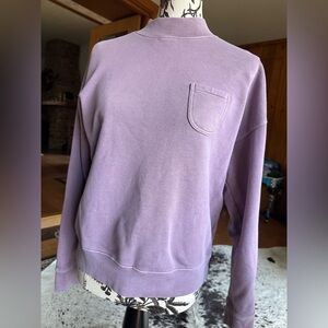 Madewell Garment Dyed Dusty Lavender Sweatshirt M